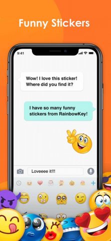 RainbowKey —темы клавиатуры для iOS — скриншот 1