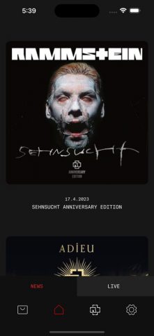 Rammstein для iOS — скриншот 1