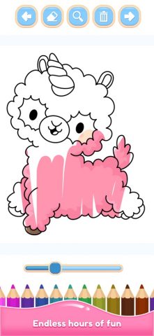 Раскраска единороги и пегасы для iOS — скриншот 4