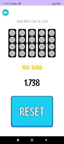 Reaction Test для Android — скриншот 5