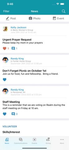 Realm Connect — For Our Church для iOS — скриншот 1