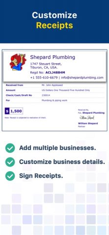 Receipt Maker — Sign & Send для iOS — скриншот 3