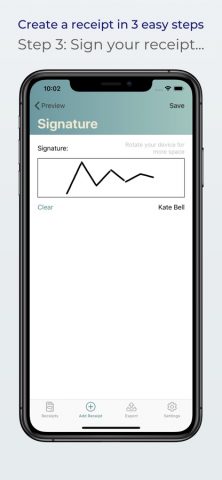Receipts: create, print & mail для iOS — скриншот 3
