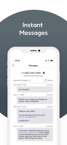 Receive SMS Online 2nd Number для iOS — скриншот 3