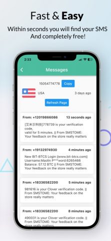 Receive SMS Online для iOS — скриншот 4