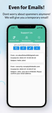 Receive SMS Online для iOS — скриншот 5