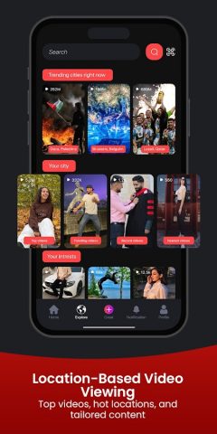 Redz: Explore content nearby для Android — скриншот 4