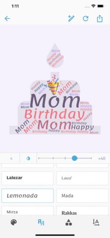 Reesha — Word Cloud Generator для iOS — скриншот 3