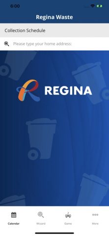 Regina Waste для iOS — скриншот 1