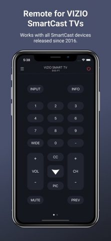 Remote for Vizio · для iOS — скриншот 1