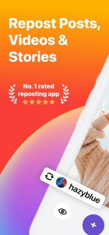 Repost Posts Videos: RepostMax для iOS — скриншот 1