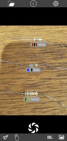 Resistor Scanner для Android — скриншот 5