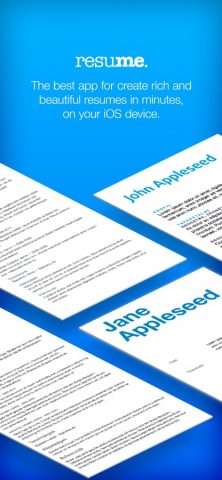 Resume & CV Builder для iOS — скриншот 1