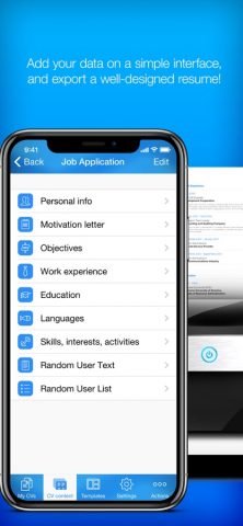 Resume & CV Builder для iOS — скриншот 3