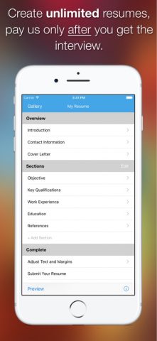 Resume Writer: CV Maker для iOS — скриншот 2