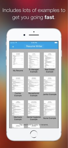Resume Writer: CV Maker для iOS — скриншот 3