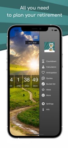 Retirement Countdown App для iOS — скриншот 1
