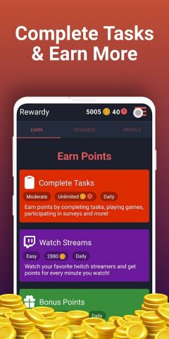 Rewardy: Earn Money Online для Android — скриншот 2