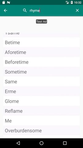 Rhyme Generator для Android — скриншот 4