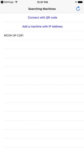 Ricoh SP C260 series Scan для iOS — скриншот 1