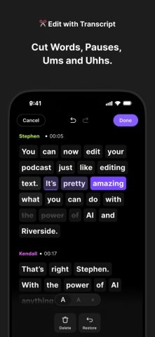 Riverside Podcast Video Studio для iOS — скриншот 5
