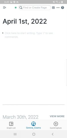 Roam Research — скриншот 1