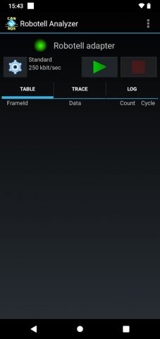 Robotell CAN bus Analyzer для Android — скриншот 1