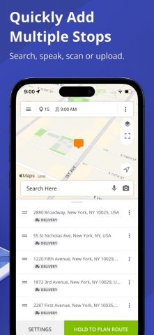 Route4Me Route Planner для iOS — скриншот 2