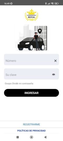 Royal Taxi Cliente для Android — скриншот 2