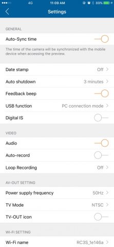 Runcam Legacy для iOS — скриншот 5