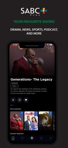 SABC+ для iOS — скриншот 1