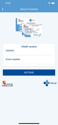 SACYL CONECTA для iOS — скриншот 1