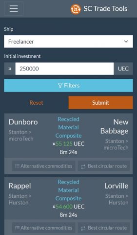SC Trade Tools для Android — скриншот 2