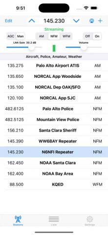 SDR Receiver для iOS — скриншот 1