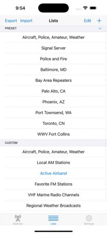 SDR Receiver для iOS — скриншот 3