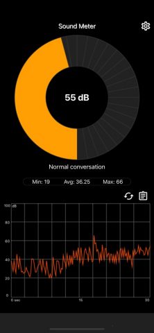 Шумомер — Sound Meter для iOS — скриншот 1