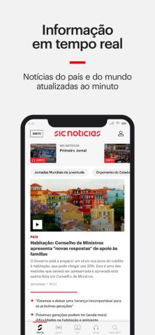 SIC Notícias для iOS — скриншот 3