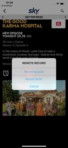 SKY TV GUIDE для iOS — скриншот 2