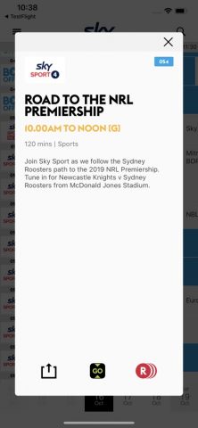 SKY TV GUIDE для iOS — скриншот 3