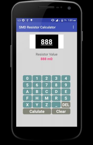 SMD Resistor Code Calculator для Android — скриншот 2