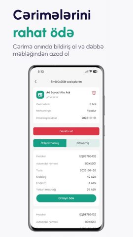 SMSRadar.az  Cərimələr для Android — скриншот 2