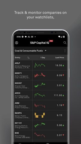 S&P Capital IQ Pro для Android — скриншот 2