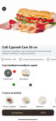 SUBANDBURGER для iOS — скриншот 5