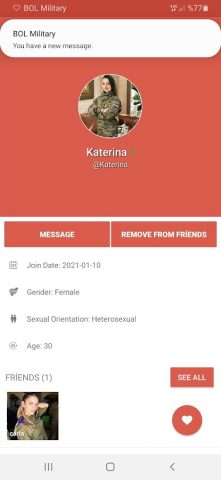 Сайт военных знакомств — BOL для Android — скриншот 3