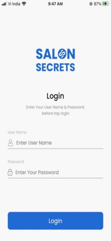 Salon Secrets для iOS — скриншот 1