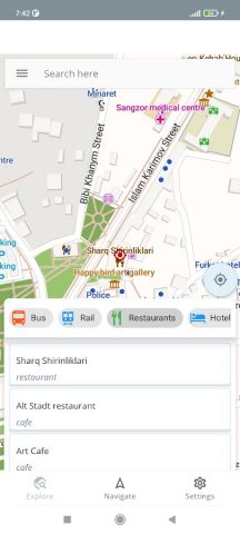 Samarkand Uzbekistan Map для Android — скриншот 1