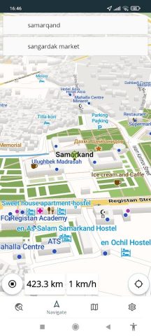 Samarkand Uzbekistan Map для Android — скриншот 2