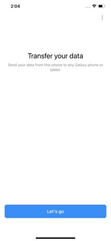 Samsung Smart Switch Mobile для iOS — скриншот 1