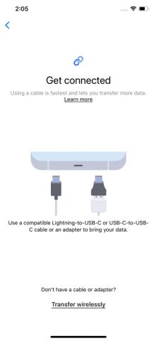 Samsung Smart Switch Mobile для iOS — скриншот 2