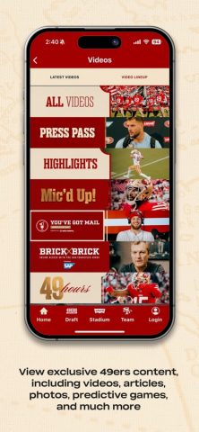San Francisco 49ers для iOS — скриншот 2